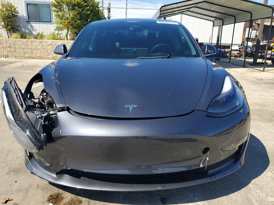 2023 Tesla Model 3 VIN 5YJ3E1EC2PF398914 COPART salvage auction — FRONT END, Ca - Salvage Certificate, sold $10,500 on 2026-07-31 (photo 5)