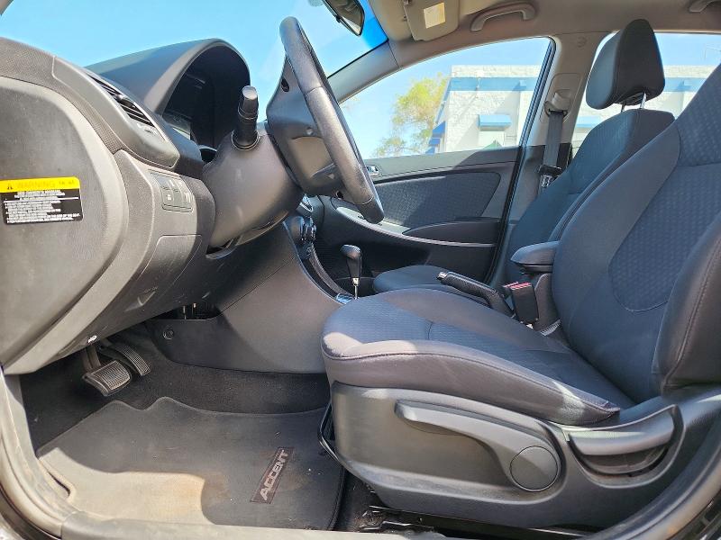 2012 Hyundai Accent VIN KMHCU5AEXDU061424 COPART salvage auction — FRONT END, Nm - Cert Of Title-Salvage, sold $725 on 2026-07-13 (photo 7)