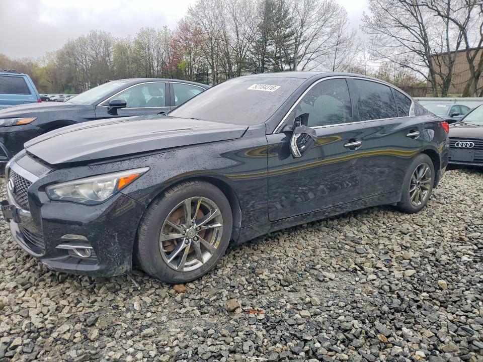 2017 Infiniti Q50 VIN JN1EV7AR0HM837125 COPART salvage auction — SIDE, Ny - Certificate Of Title, sold $1,700 on 2026-07-14 (photo 1)