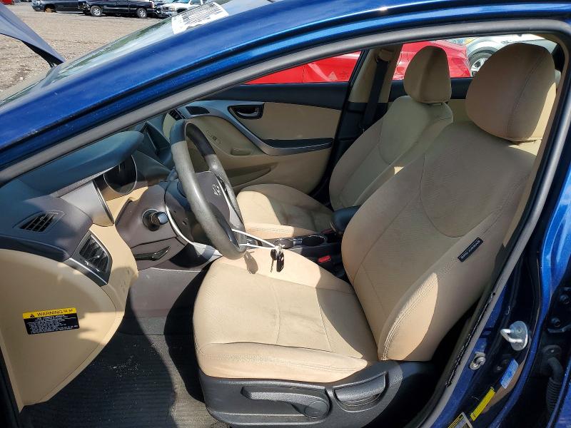 2013 Hyundai Elantra VIN KMHDH4AE8DU821210 COPART salvage auction — REAR END, WA - VEHICLE CERT OF OWNERSHIP-TITL, sold $350 on 2026-07-27 (photo 7)