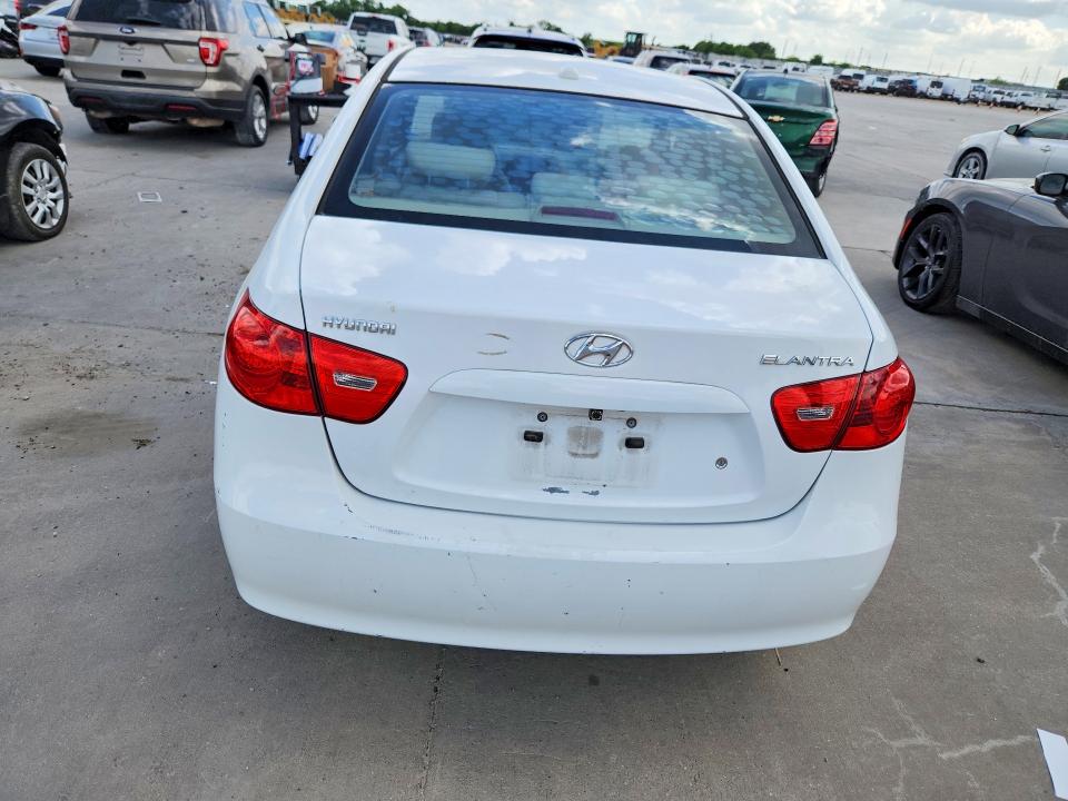 2007 Hyundai Elantra VIN KMHDU46D87U126550 COPART salvage auction — FRONT END, TX - SALVAGE VEHICLE TITLE (P), sold $525 on 2026-07-20 (photo 6)