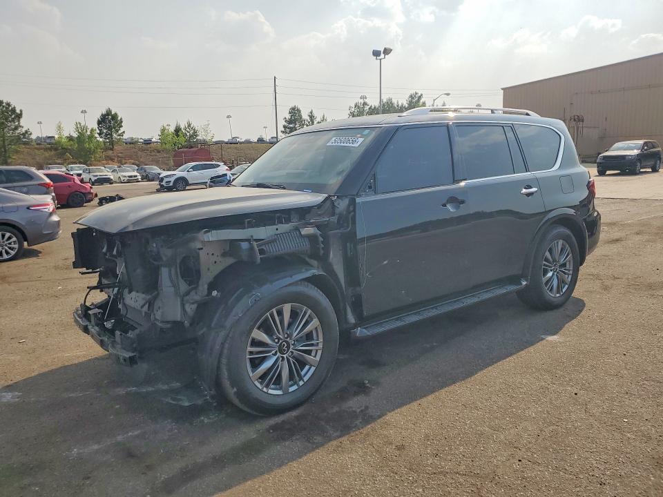 2022 Infiniti Qx80 VIN JN8AZ2AF7N9742198 COPART salvage auction — FRONT END, Sc - Cert Of Title-Salvage, sold $10,100 on 2026-07-10 (photo 1)