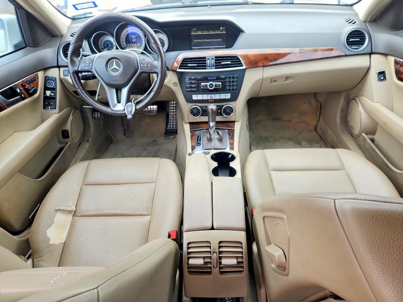 2012 Mercedes-benz C-klasse VIN WDDGF4HB2CA631993 COPART salvage auction — FRONT END, Tx - Salvage Vehicle Title, sold $1,450 on 2026-07-21 (photo 8)