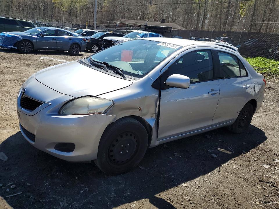 2010 Toyota Yaris VIN JTDBT4K36A4078548 COPART salvage auction — FRONT END, Md - Cert Of Salvage > 75% Damage, sold $125 on 2026-07-28 (photo 1)