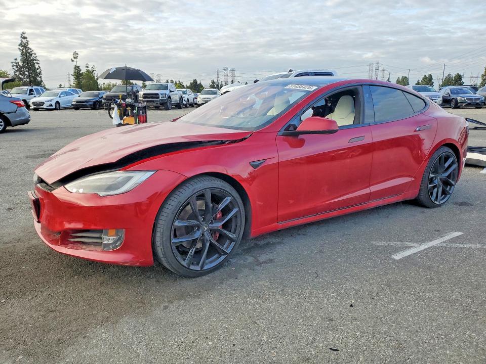 2018 Tesla Model s VIN 5YJSA1E24JF270390 COPART salvage auction — SIDE, Salvage Title, sold $2,700 on 2026-07-21 (photo 1)
