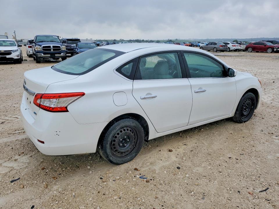 2013 Nissan Sentra VIN 3N1AB7AP6DL693154 COPART salvage auction — SIDE, Tx - Salvage Vehicle Title, sold $1,400 on 2026-07-09 (photo 3)