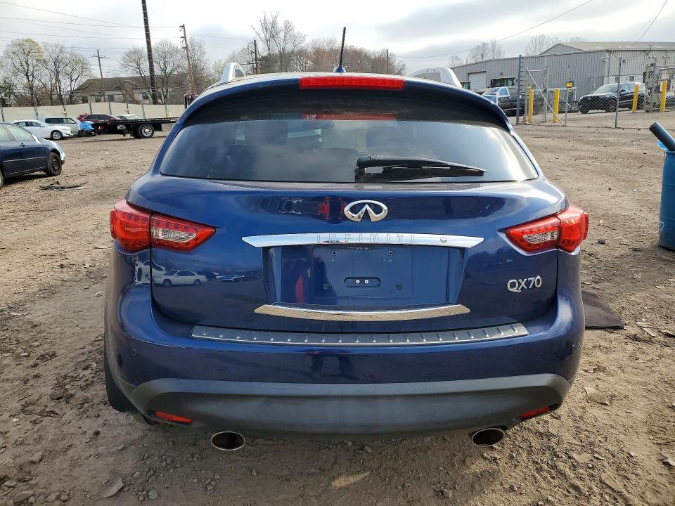 2016 Infiniti Qx70 VIN JN8CS1MW9GM752542 COPART salvage auction — FRONT END, PA, sold $1,800 on 2026-07-20 (photo 6)