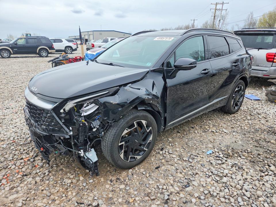 2023 Kia Sportage VIN 5XYK5CAFXPG105678 COPART salvage auction — FRONT END, Mi - Certificate Of Title, sold $10,400 on 2026-07-30 (photo 1)