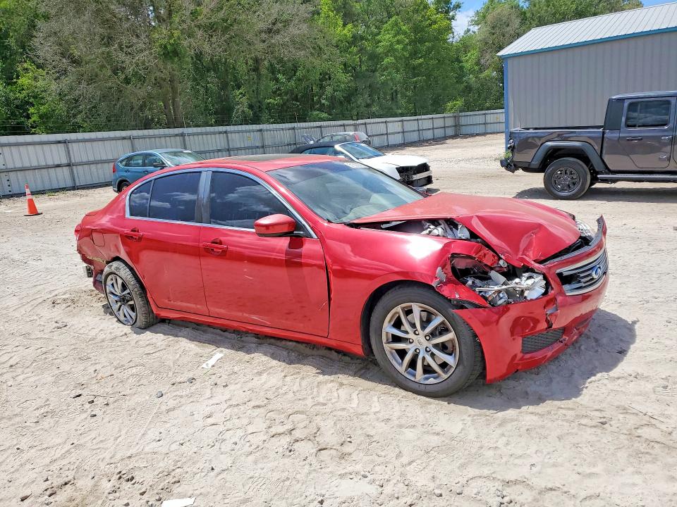 2009 Infiniti G37 VIN JNKCV61E89M311403 COPART salvage auction — FRONT END, FL - CERT OF TTL-REBUILT&SLVG RBLD, sold $375 on 2026-07-10 (photo 4)