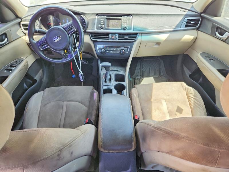 2016 Kia Optima VIN 5XXGT4L38GG038720 COPART salvage auction — FRONT END, GA - CERT OF TITLE-SALVAGE, sold $625 on 2026-07-09 (photo 8)