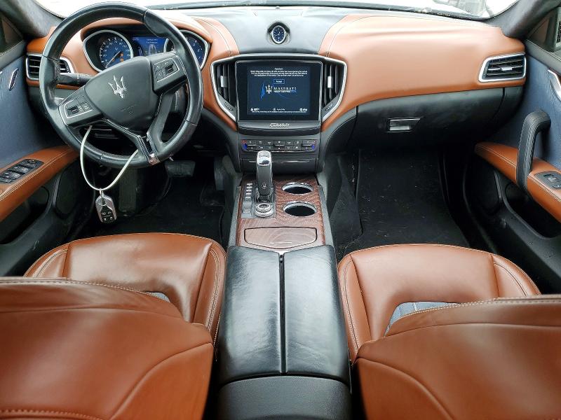 2019 Maserati Ghibli VIN ZAM57YTL7K1319118 COPART salvage auction — FRONT END, Tx - Salvage Vehicle Title, sold $10,900 on 2026-07-09 (photo 8)