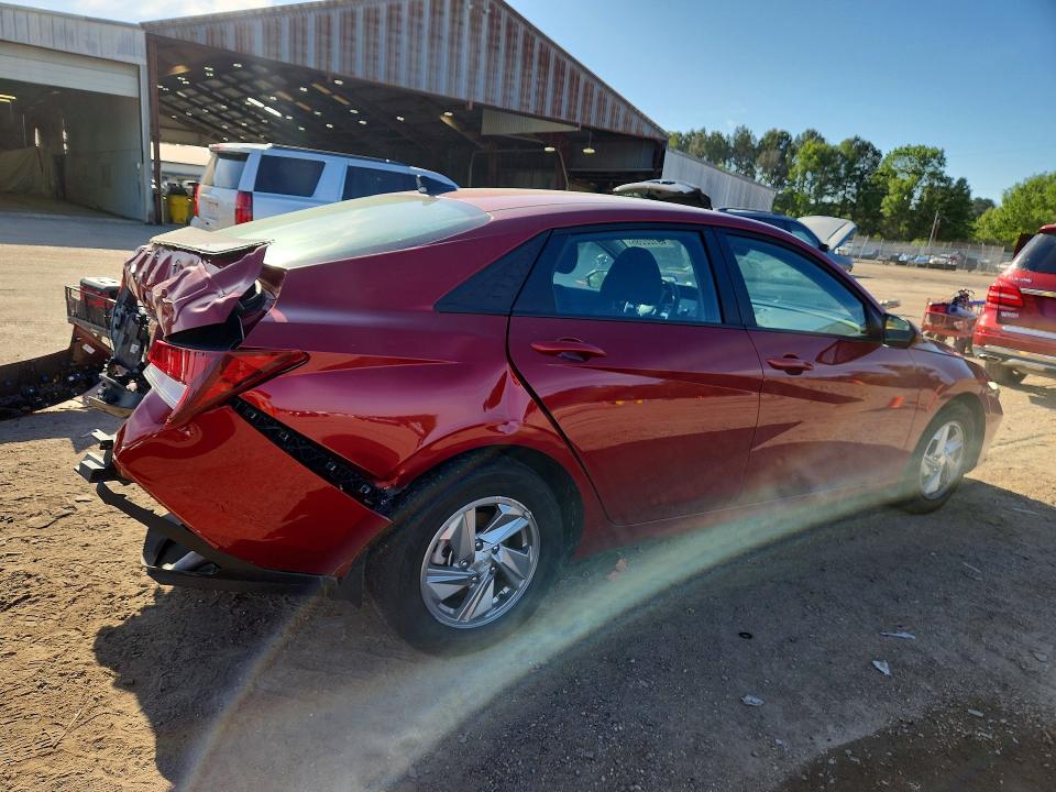 2025 Hyundai Elantra VIN KMHLL4DG7SU001995 COPART salvage auction — REAR END, Tx - Salvage Vehicle Title, sold $125 on 2026-07-24 (photo 3)
