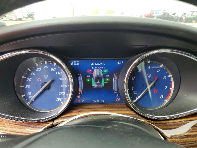 2018 Maserati Quattroporte VIN ZAM56YRA8J1287626 COPART salvage auction — FRONT END, Il - Salvage Certificate, sold $3,750 on 2026-07-08 (photo 9)