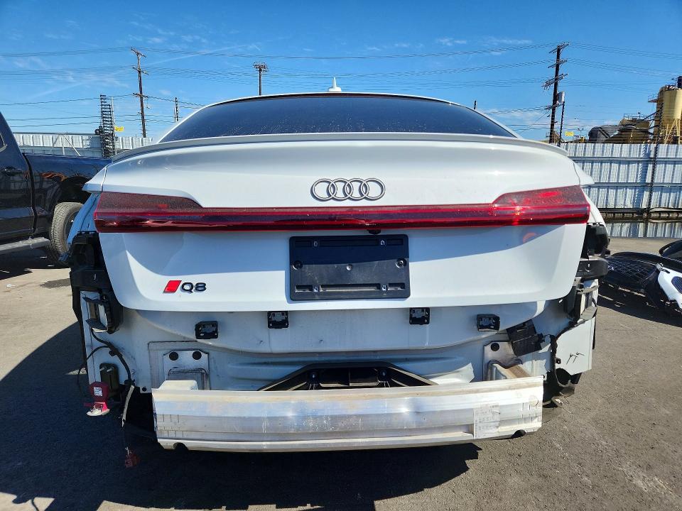 2024 Audi Q8 VIN WA1CAAGE4RB010463 COPART salvage auction — FRONT END, Ca - Salvage Certificate, sold $18,000 on 2026-07-13 (photo 6)