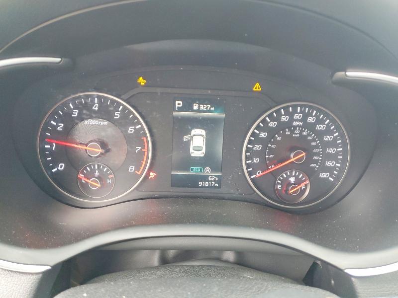 2022 Kia Stinger VIN KNAE45LC6N6101624 COPART salvage auction — FRONT END, Ca - Salvage Certificate, sold $5,400 on 2026-07-10 (photo 9)