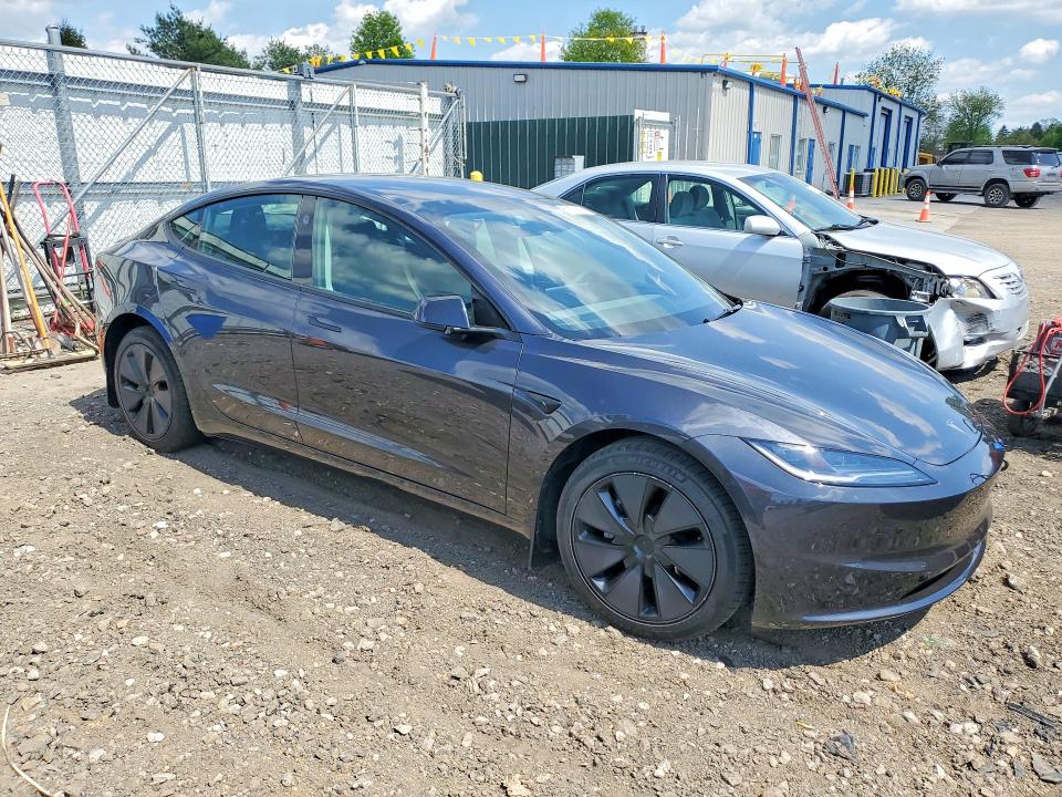 2024 Tesla Model 3 VIN 5YJ3E1EA4RF826841 COPART salvage auction — FRONT END, Md - Cert Of Salvage < 75% Damage, sold $13,500 on 2026-07-06 (photo 4)