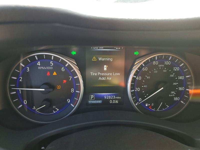 2014 Infiniti Q50 VIN JN1BV7AR2EM695486 COPART salvage auction — FRONT END, Tx - Salvage Vehicle Title, sold $1,400 on 2026-07-10 (photo 9)