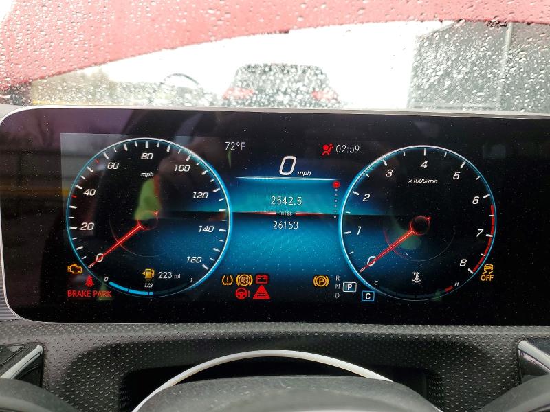2020 Mercedes-benz A-klasse VIN WDD3G4FB4LW039481 COPART salvage auction — UNDERCARRIAGE, Mi - Certificate Of Title, sold $5,200 on 2026-07-28 (photo 9)