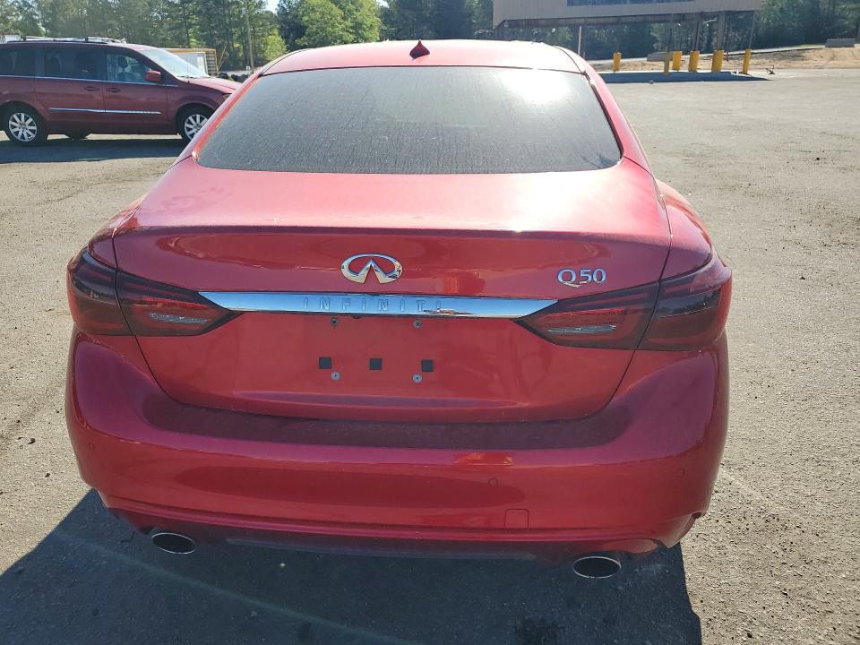 2022 Infiniti Q50 VIN JN1EV7BP4NM310021 COPART salvage auction — ROOF, Sc - Cert Of Title-Salvage, sold $8,100 on 2026-07-10 (photo 6)