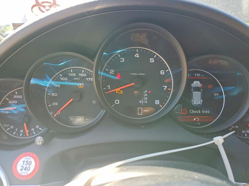 2016 Porsche Cayenne VIN WP1AA2A22GLA00991 COPART salvage auction — FRONT END, VA - CERT OF TITLE - SALVAGE, sold $3,750 on 2026-07-07 (photo 9)