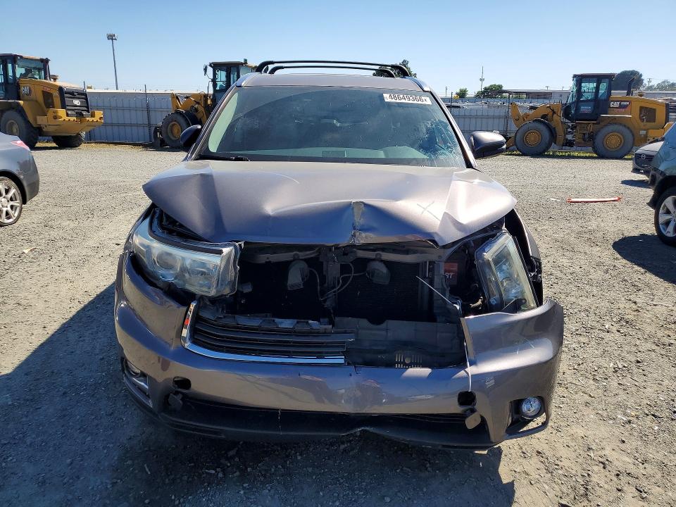 2015 Toyota Highlander VIN 5TDYKRFH1FS072197 COPART salvage auction — FRONT END, Ca - Salvage Certificate, sold $7,700 on 2026-07-09 (photo 5)