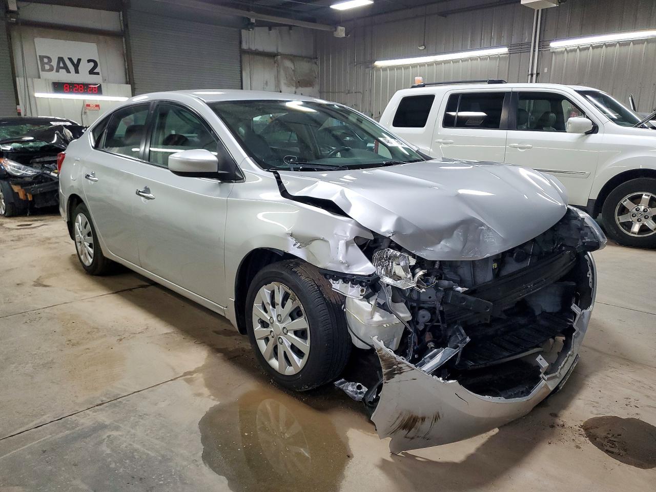 2016 Nissan Sentra VIN 3N1AB7APXGY302174 COPART salvage auction — Front End, IL - SALVAGE CERTIFICATE, sold $500 on 2026-07-02 (photo 4)