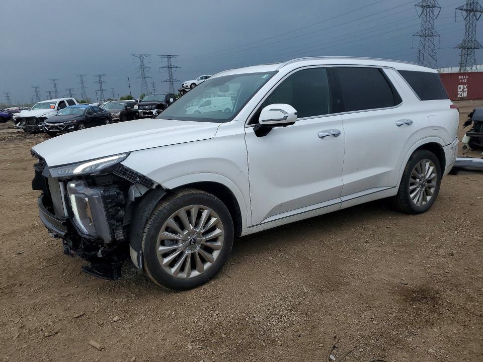 2020 Hyundai Palisade VIN KM8R5DHE8LU165996 COPART salvage auction — FRONT END, Il - Salvage Certificate, sold $8,600 on 2026-07-14 (photo 1)