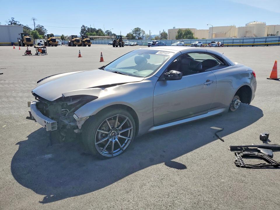 2009 Infiniti G VIN JNKCV66E49M721558 COPART salvage auction — VANDALISM, Ca - Salvage Certificate, sold $225 on 2026-07-27 (photo 1)