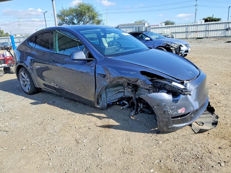 2023 Tesla VIN 7SAYGAEE4PF965449 COPART salvage auction — FRONT END, Ca - Salvage Certificate, sold $7,000 on 2026-07-24 (photo 4)