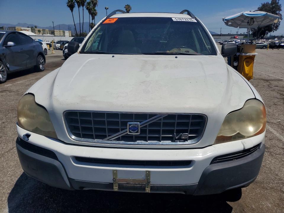 2005 Volvo Xc90 VIN YV1CZ911151152931 COPART salvage auction — MINOR DENT/SCRATCHES, In - Cert Of Title-Salvage Title, sold $350 on 2026-07-02 (photo 5)