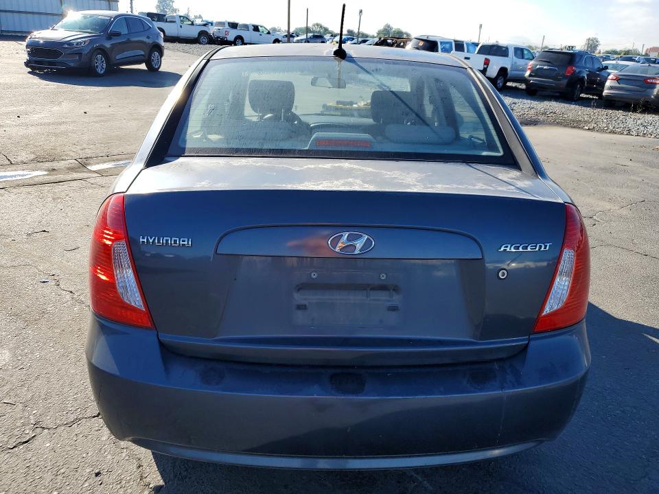 2008 Hyundai Accent VIN KMHCN46C28U233286 COPART salvage auction — FRONT END, Ca - Salvage Certificate, sold $100 on 2026-07-27 (photo 6)