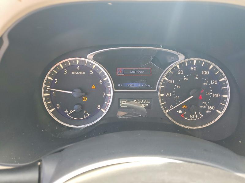2019 Infiniti VIN 5N1DL0MN8KC519891 COPART salvage auction — FRONT END, FL, sold $20 on 2026-07-21 (photo 9)
