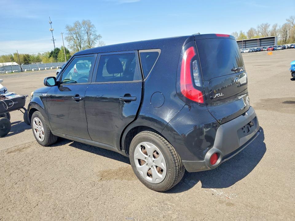 2015 Kia Soul VIN KNDJN2A21F7215873 COPART salvage auction — REAR END, Or - Salvage Title Certificate, sold $1,350 on 2026-07-06 (photo 2)