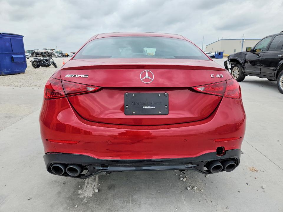 2026 Mercedes-benz C-klasse VIN W1KAF8HB8TR325895 COPART salvage auction — FRONT END, Tx - Certificate Of Title, sold $17,200 on 2026-07-28 (photo 6)