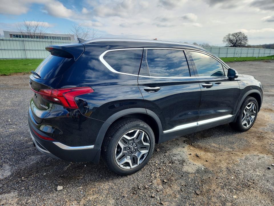 2022 Hyundai Santa fe VIN KM8S5DA16NU040944 COPART salvage auction — HAIL, Wi - Cert Of Title-Claim Paid, sold $14,900 on 2026-07-07 (photo 3)