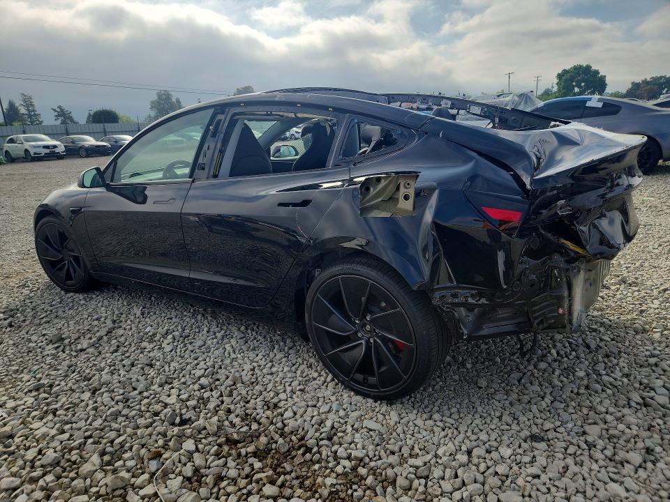 2025 Tesla Model 3 VIN 5YJ3E1ET9SF078059 COPART salvage auction — REAR END, CA, sold $12,000 on 2026-07-28 (photo 2)