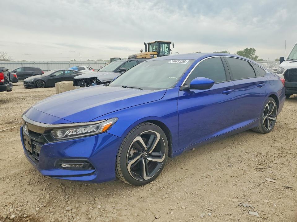 2020 Honda Accord VIN 1HGCV1F31LA145697 COPART salvage auction — HAIL, Ks - Cert Of Title-Salvage, sold $10,000 on 2026-07-09 (photo 1)