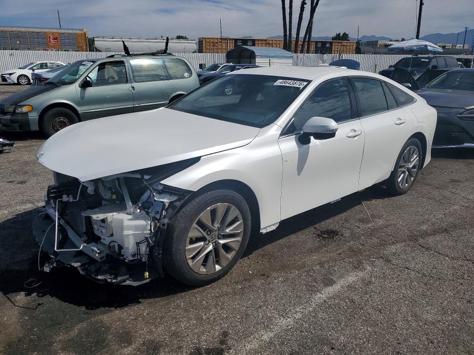 2023 Toyota Mirai VIN JTDAAAAA8PA007717 COPART salvage auction — FRONT END, CA - LIEN PAPERS-CLEAN OR AC, sold $1,000 on 2026-07-31 (photo 1)