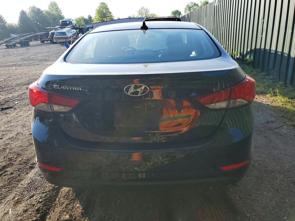 2015 Hyundai Elantra VIN KMHDH4AE3FU437452 COPART salvage auction — FRONT END, Id - Salvage Certificate Of Title, sold $1,300 on 2026-07-13 (photo 6)