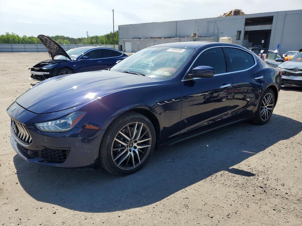 2018 Maserati Ghibli VIN ZAM57YTA6J1299926 COPART salvage auction — FRONT END, Va - Cert Of Title - Salvage, sold $3,650 on 2026-07-08 (photo 1)