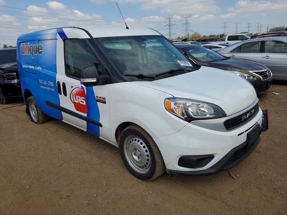 2022 Ram Promaster city VIN ZFBHRFAB0N6X39257 COPART salvage auction — SIDE, Il - Salvage Certificate, sold $300 on 2026-07-29 (photo 4)