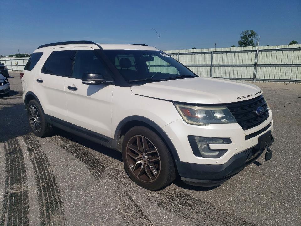 2016 Ford Explorer VIN 1FM5K8GT9GGB31858 COPART salvage auction — FRONT END, Nc - Salvage Certificate Of Title, sold $2,500 on 2026-07-02 (photo 4)
