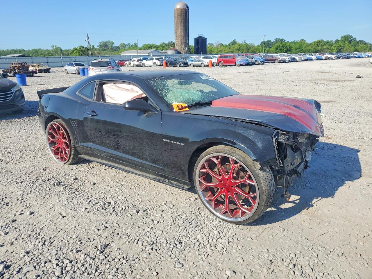 2013 Chevrolet Camaro VIN 2G1FK1EJ0D9130490 COPART salvage auction — Front End, AL - CERT OF TITLE-SALVAGE TITLE, sold $2,950 on 2026-06-25 (photo 4)