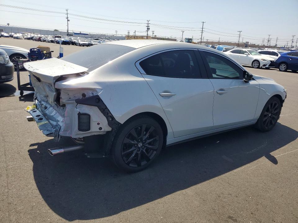 2025 Mazda 3 VIN JM1BPABM7S1782224 COPART salvage auction — REAR END, Ca - Salvage Certificate, sold $6,400 on 2026-07-08 (photo 3)