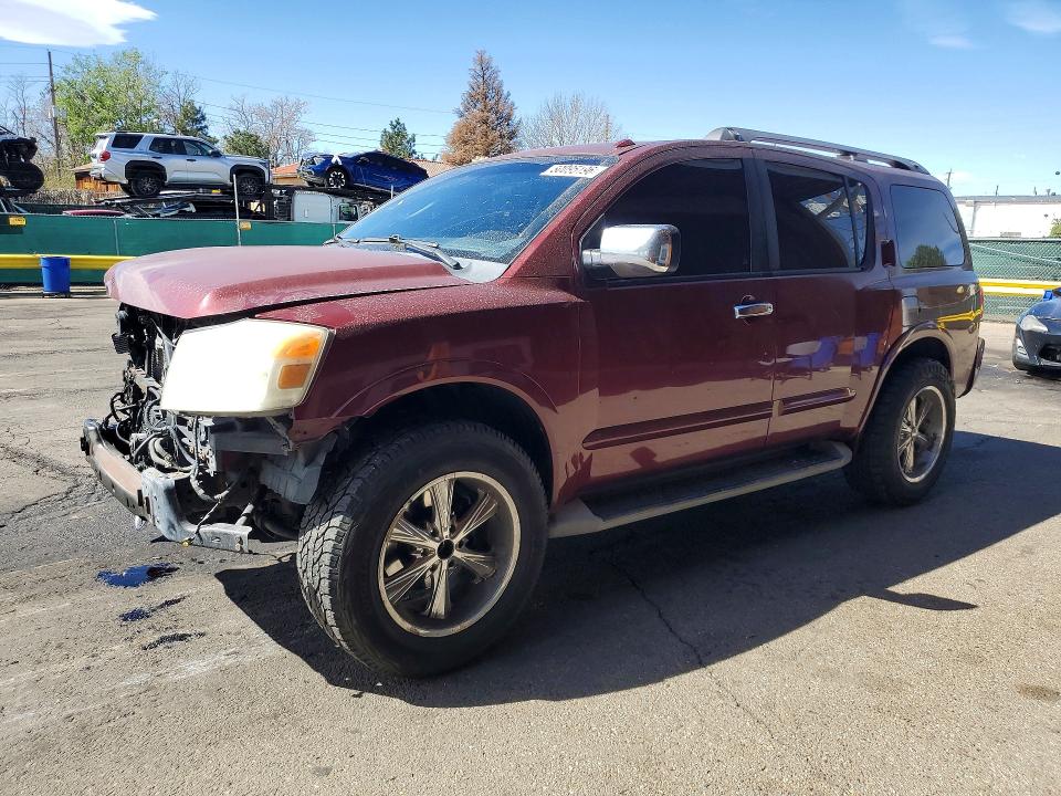 2010 Nissan Armada VIN 5N1AA0NC4AN613310 COPART salvage auction — FRONT END, CO - BILL OF SALE-PARTS ONLY, sold $400 on 2026-07-09 (photo 1)