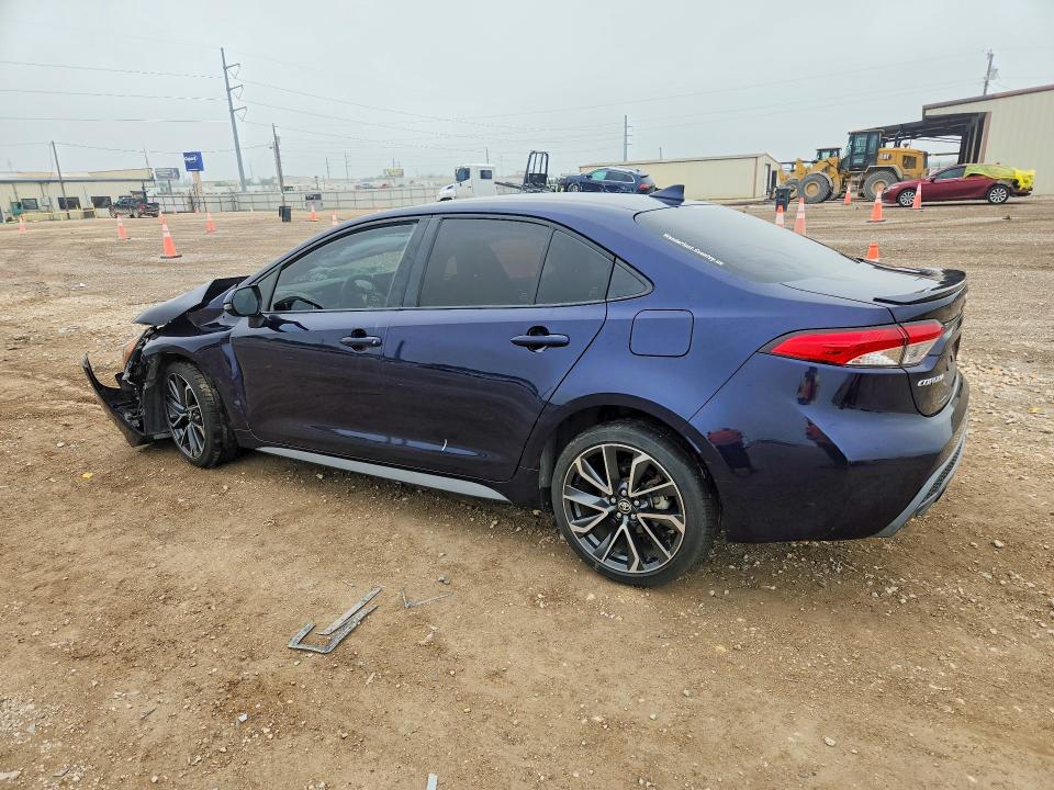 2020 Toyota Corolla VIN JTDS4RCE0LJ009742 COPART salvage auction — FRONT END, Tx - Salvage Vehicle Title, sold $2,800 on 2026-07-08 (photo 2)