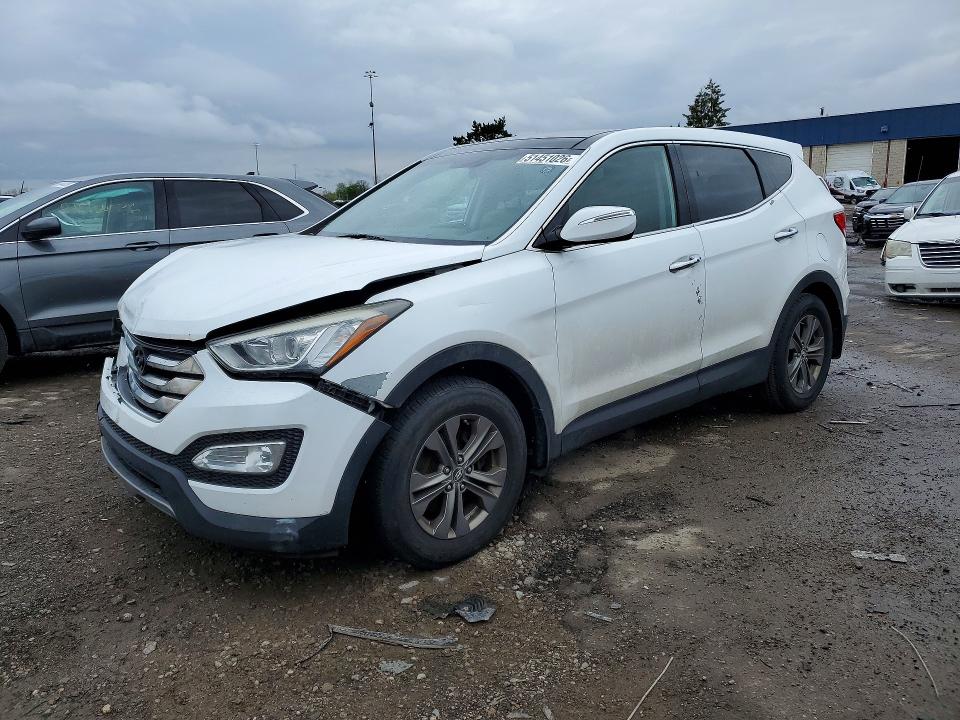2013 Hyundai Santa fe VIN 5XYZUDLB3DG103252 COPART salvage auction — FRONT END, MI, sold $2,150 on 2026-07-17 (photo 1)