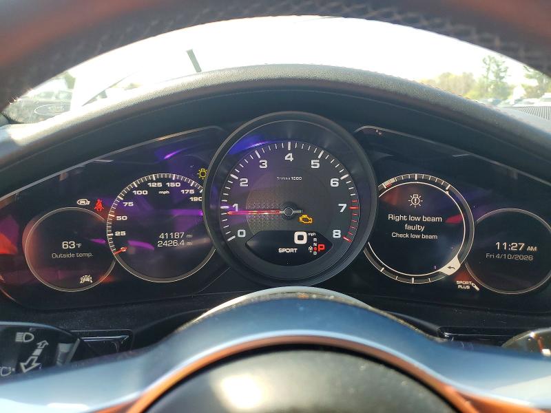 2018 Porsche Panamera VIN WP0AA2A73JL107097 COPART salvage auction — FRONT END, Md - Cert Of Salvage > 75% Damage, sold $21,800 on 2026-07-13 (photo 9)