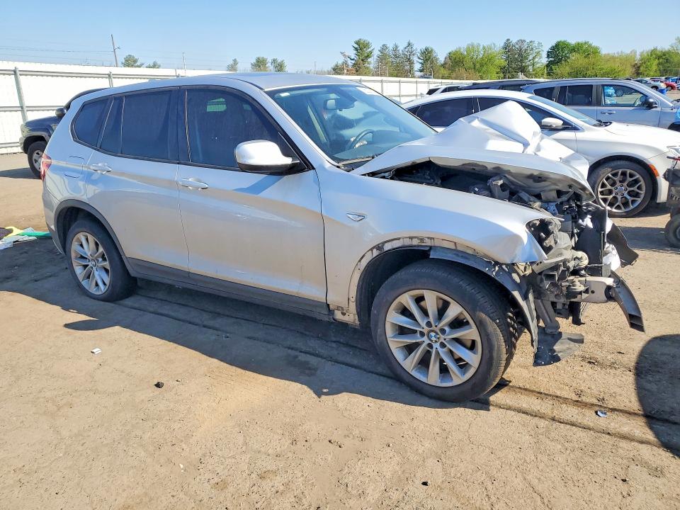 2014 BMW X3 VIN 5UXWX9C54E0D11876 COPART salvage auction — FRONT END, Pa - Certificate Of Salvage, sold $775 on 2026-07-07 (photo 4)