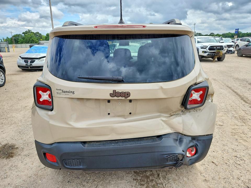 2016 Jeep Renegade VIN ZACCJABT0GPD21886 COPART salvage auction — REAR END, FL - CERT OF TITLE SLVG REBUILDABLE, sold $1,750 on 2026-07-02 (photo 6)